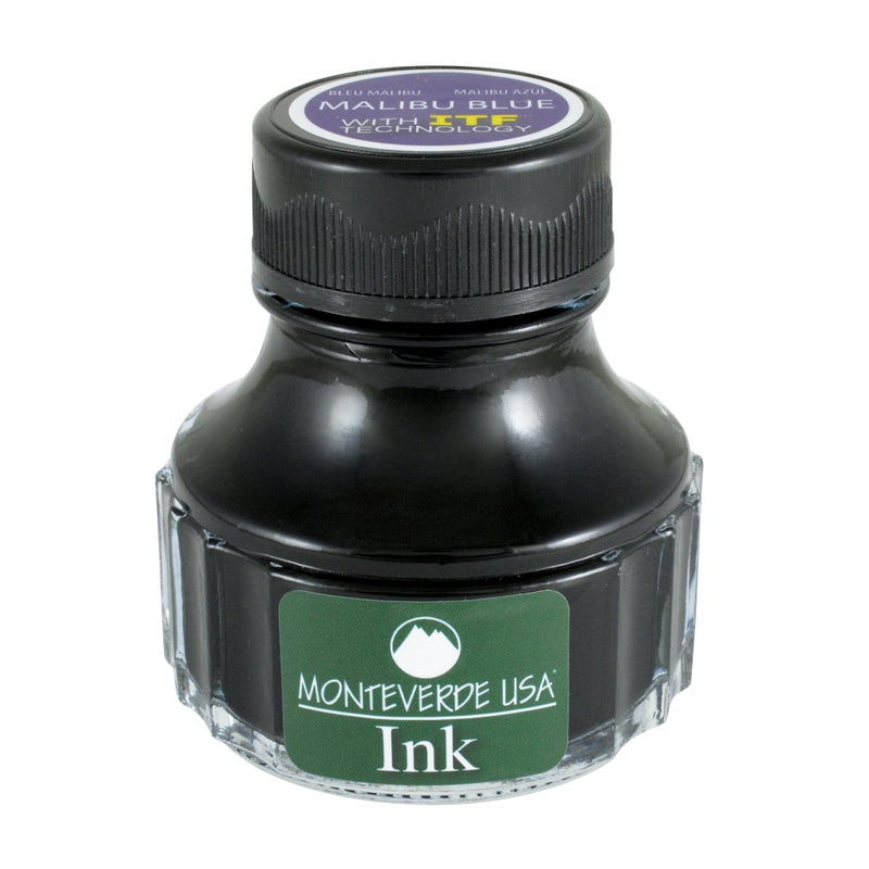 Monteverde USA Ink with ITF Technology, 90 ml Malibu Blue (G308BU) - Image 1
